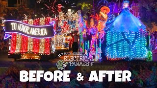 Main Street Electrical Parade Finale Comparison - 