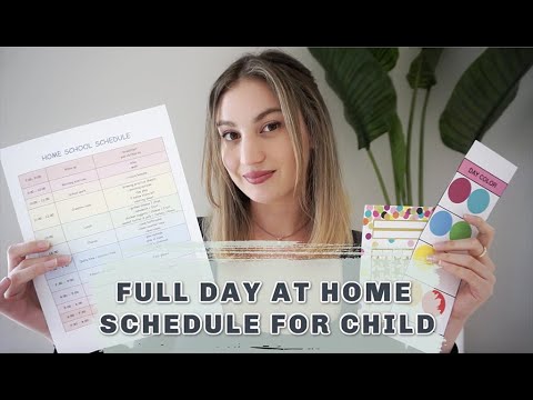 KIDS FULL DAY AT HOME SCHEDULE & ROUTINE (4-8 years old)