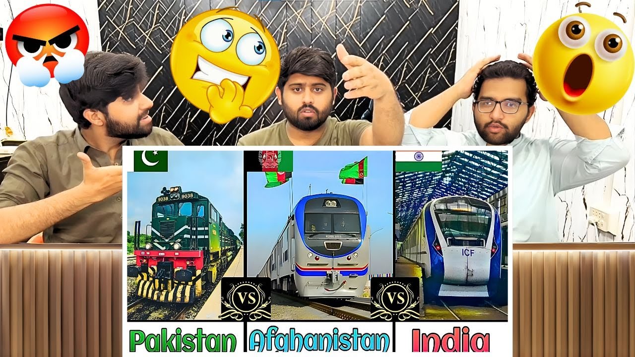 Pakistani Reaction On Indian vs Pakistan vs Afghanistan Railways 😱😲 | 2025 Comparison | Reaction 🔥