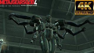 Metal Gear Solid 4 | Meeting Screaming Mantis Cutscene 4K UHD