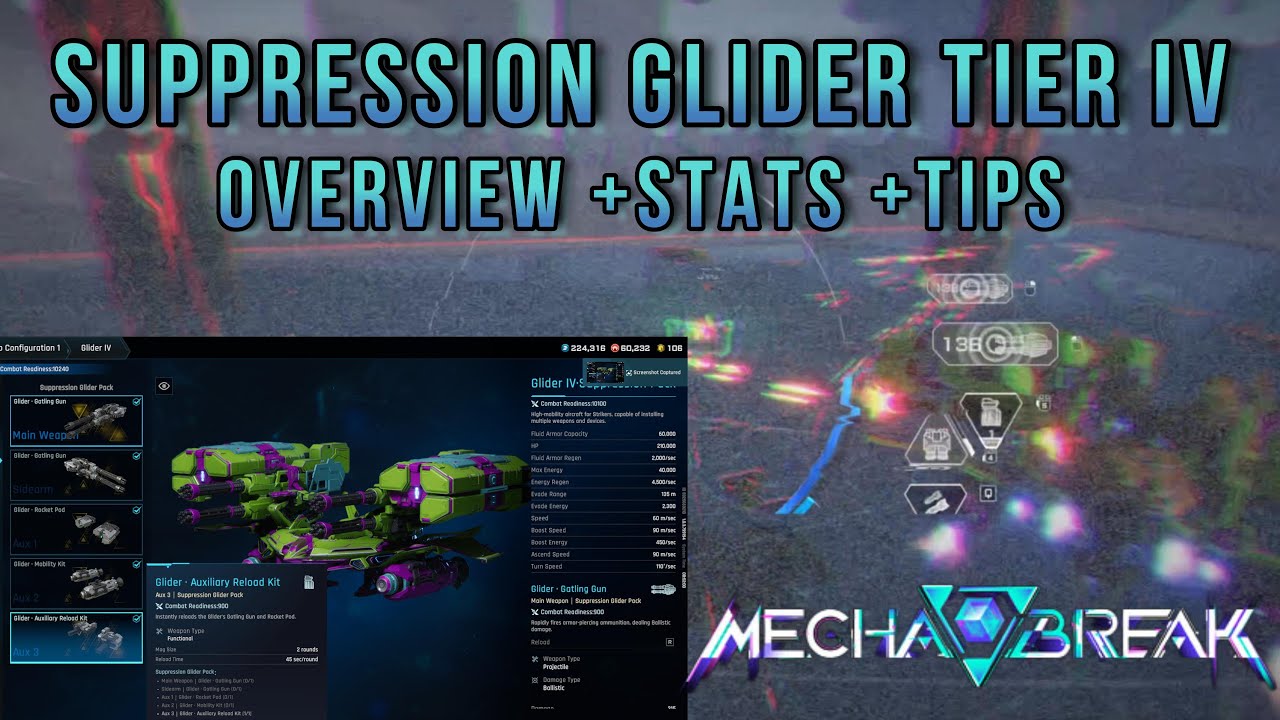 Mecha BREAK - Обзор Suppression Glider IV + характеристики + советы S0