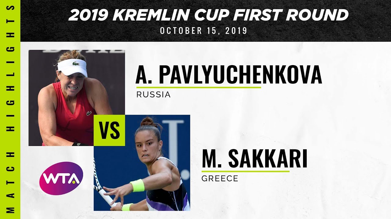 Anastasia Pavlyuchenkova vs. Maria Sakkari | 2019 Kremlin Cup First Round | WTA Highlights