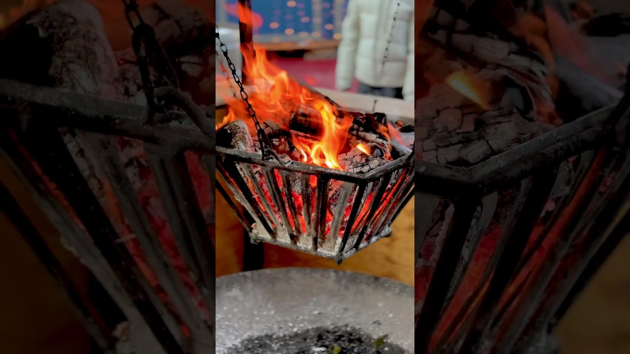 Some fire in winter Berlin 