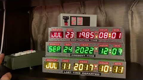 Time Circuits in action, with speedo replica