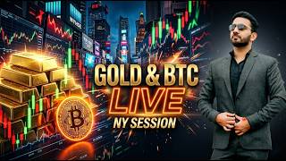 🔴 LIVE: Gold &amp; BTC Analysis | US Session Trading |25 June #livetrading #forex #gold