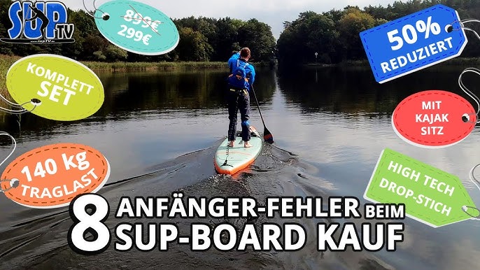 SUP-Board AUSPROBIERT vom Lidl (Lidl) F2 - Discounter 250€ Eindrücke SUP-Board - ersten Unsere vom YouTube