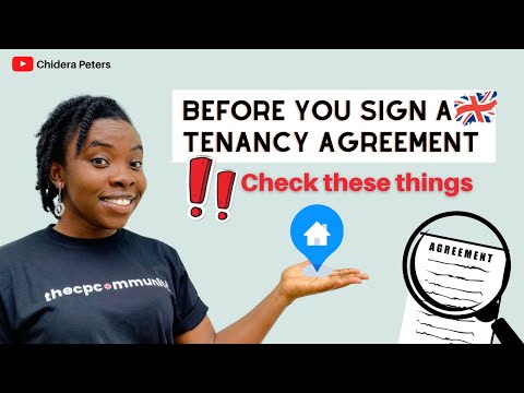 BEFORE you sign a tenancy agreement, watch this! | UK International Students