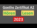 Goethe Zertifikat A2 Hören, Lesen Modelltest mit Lösung am Ende || Vid - 172