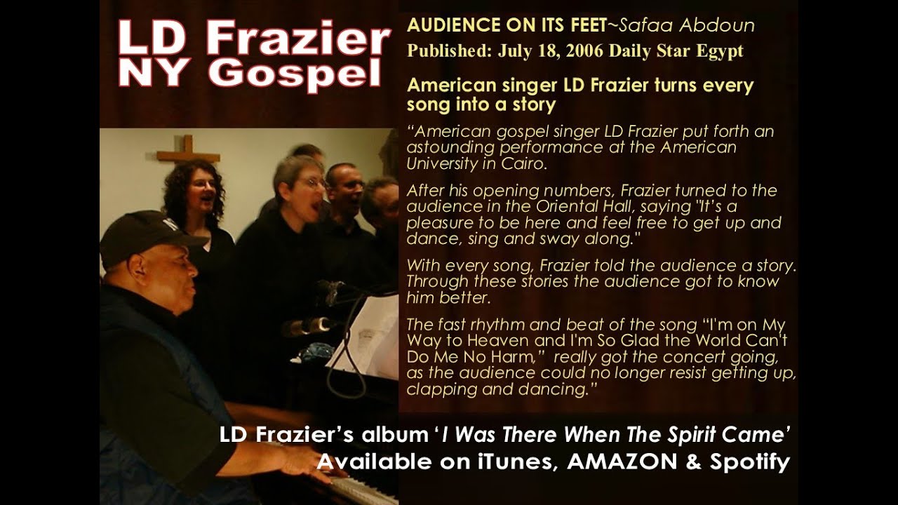 LD Frazier, New York Gospel Singer in the UK