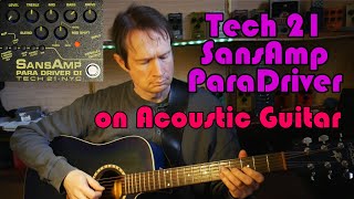 Tech 21 SansAmp Paradriver DI on Acoustic Guitar