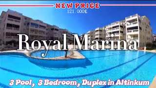 3 BEDROOM DUPLEX IN ROYAL MARINA COMPLEX |FOR SALE IN ALTINKUM
