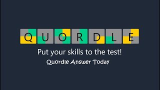 QUORDLE | Quordle 30 | Daily Quordle #30 for 02/23/2022 |Today’s Quordle Solution |Quordle 30 Answer