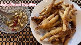 Deep Fry Chicken Feet Recipe | ជេីងមាន់បំពងស្រួយឆ្ងាញ់