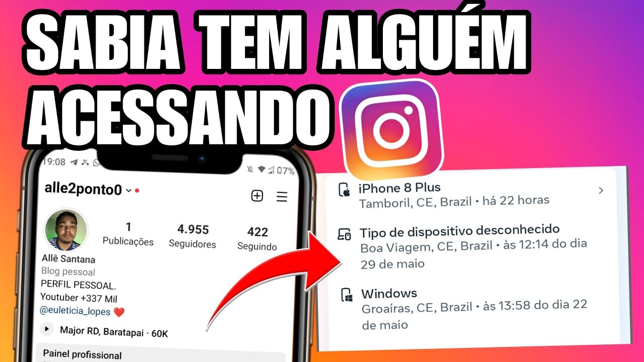 Como Saber se tem alguém acessando seu Instagram. - YouTube