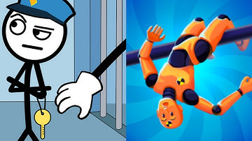 Thief Puzzle vs Ragdoll Fall Break the Bones! - Satisfying ASMR Gameplay All Update Levels