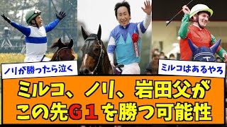 ミルコ、ノリ、岩田父がこの先G１を勝つ可能性