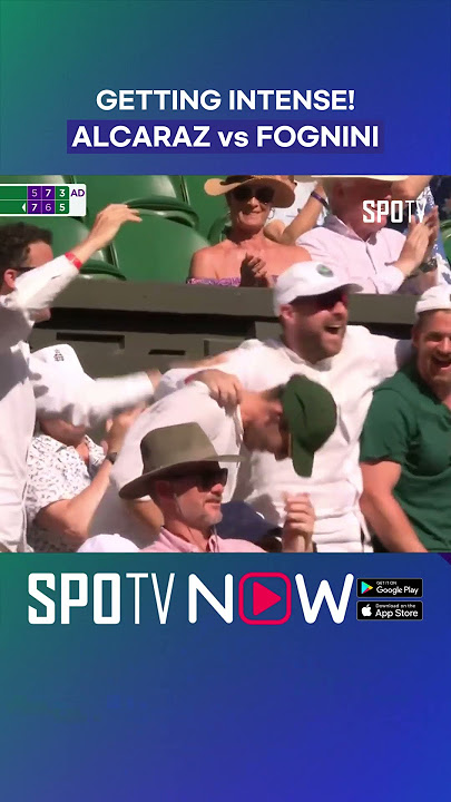 #Wimbledon 🎾 - Baru Day 1 Alcaraz udah dibuat pontang panting sama Fognini 🙏