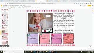 Making inferences for Teens Valentine's edition Google Slides