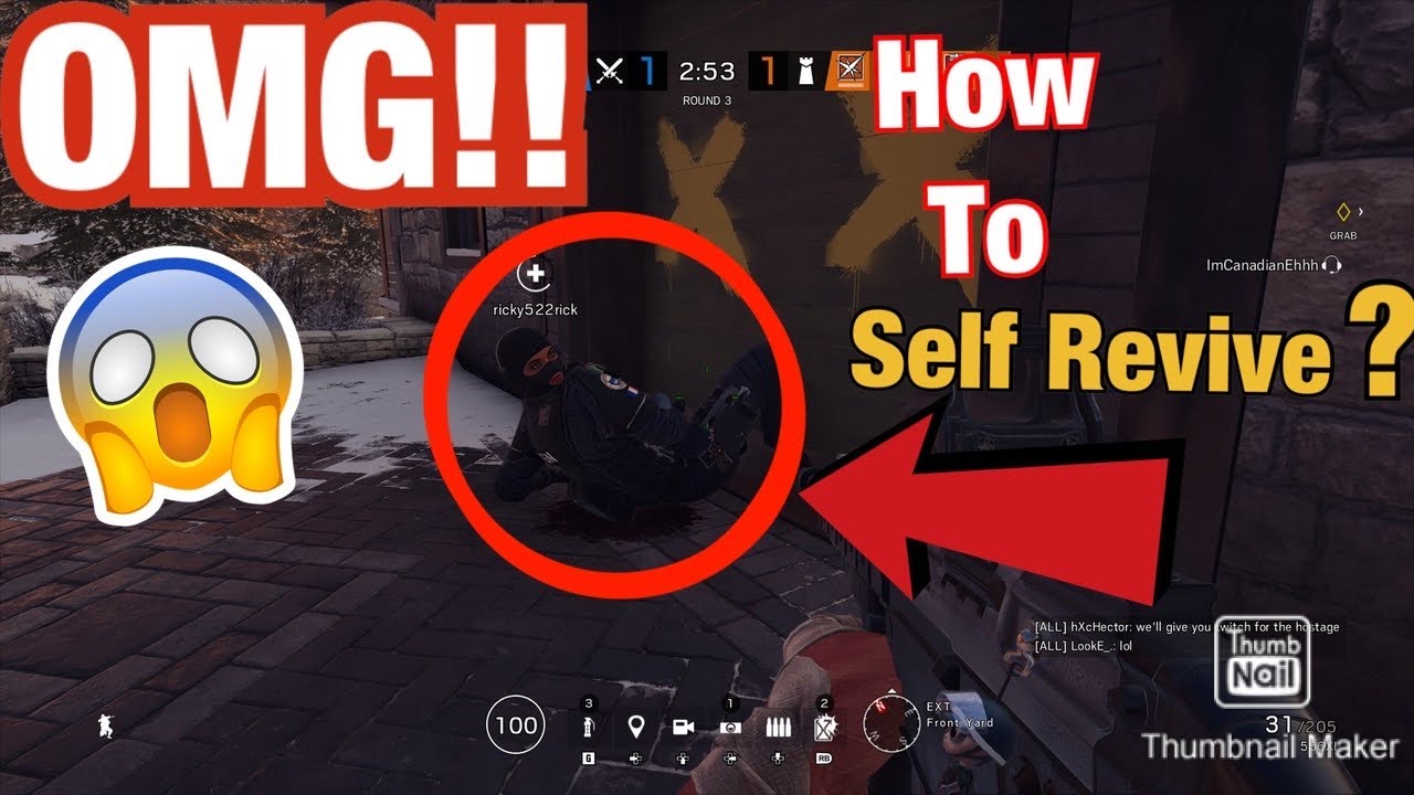 Rainbow Six Siege - New Self Revive Glitch?? - YouTube