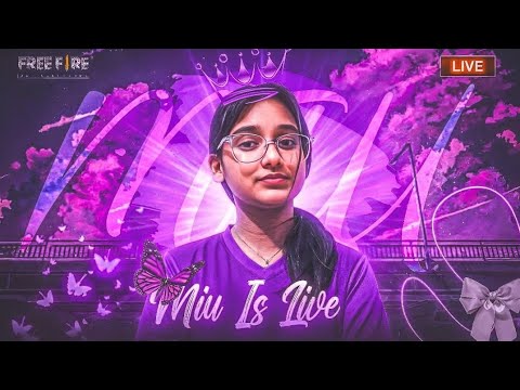 FREE FIRE MAX LIVE WITH MIU PLAYZ LIVE || ROAD TO 2K 🎯 ||#freefirelive #shortslive #girllive
