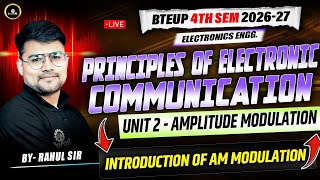 PCE  UNIT  -2 || Amplitude Modulation| | Introduction of AM Modulation |   #astechnic #4thsemester