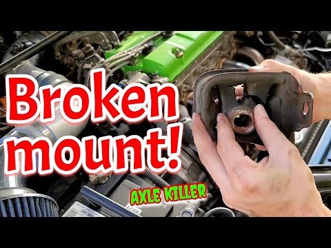 Prelude engine mount destroyed the last AXLE | plasti dip removal update