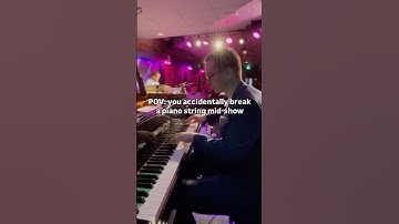 POV: breaking a piano string mid-show! #jazzpiano #piano #pianist