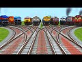 180Kmph High-speed Trains Crossing At Bumpy 3D Curved Railroad Tracks | train Sim world 4 #gameplay