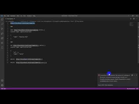 Connection is being rejected. The service isn’t running on the server, or incorrec...