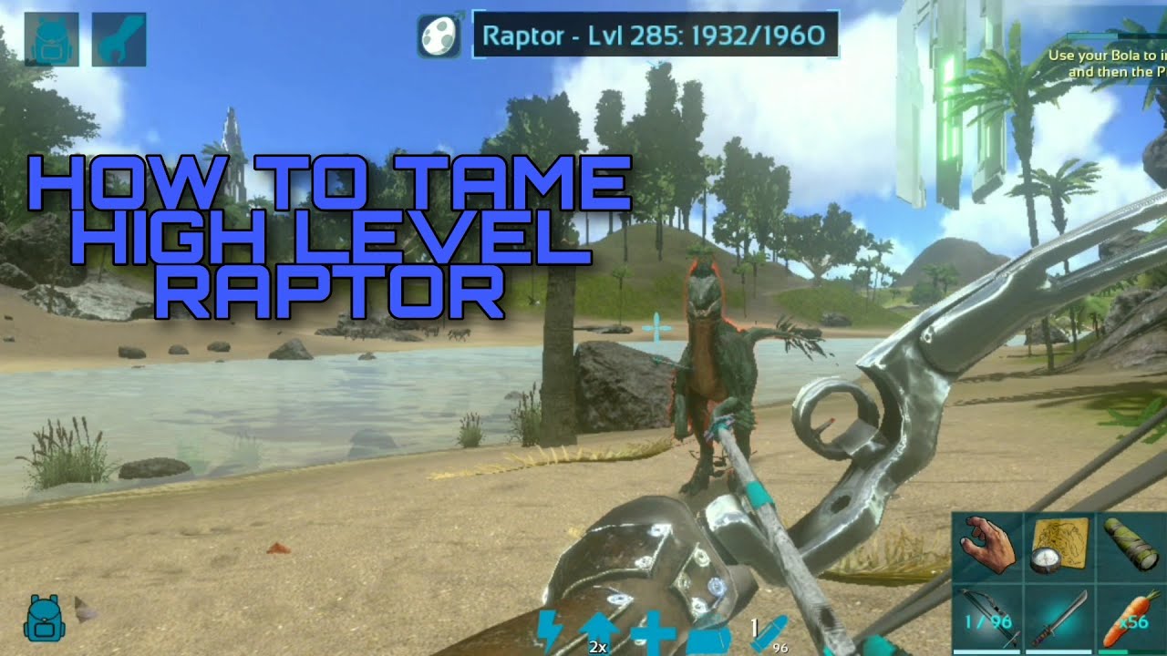 Taming Raptors HOW TO TAME HIGH LEVEL RAPTOR - YouTube
