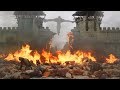 Daenerys burns the iron fleet and the golden company  game of thrones 8x05 scene