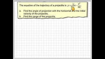 Finding the angle and initial speed of a projectile from the equation of the trajectory