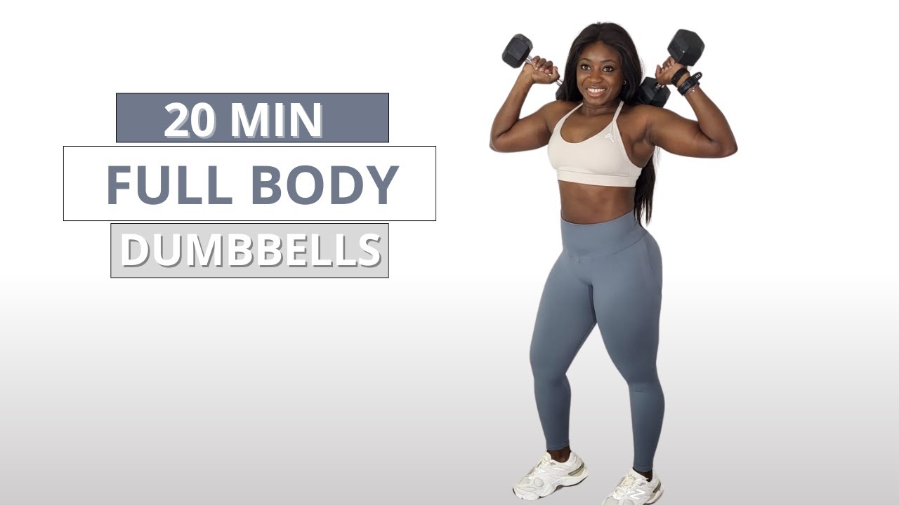 20 MIN FULL BODY DUMBBELL WORKOUT BEGINNER | Strength & Muscle - No ...