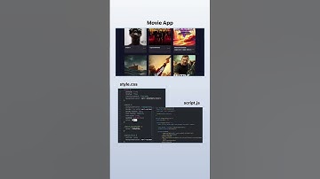 Movie App🩷#shorts #viral #coding #coder #webdevelopment #html #javascript