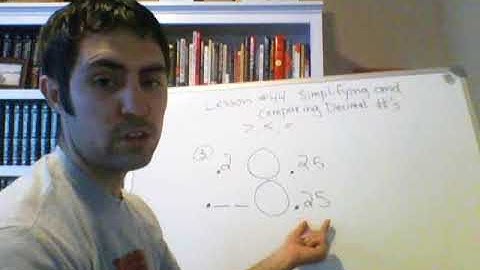 Lesson #44 Simplifying and Comparing Decimal Numbers