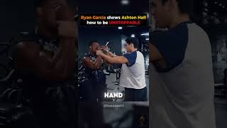 Ryan Garcia teaches Ashton Hall how to be UNSTOPPABLE 🥊 #ryangarcia #boxing
