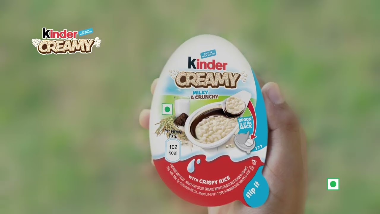 KINDER CREAMY Exciting New Mini Snack for your Kids 25sec English