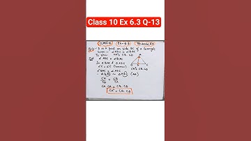 D is point on side BC of triangle ABC such  Angle ADC = Angle BAC I Show that CA^2 = CB.CD #shorts