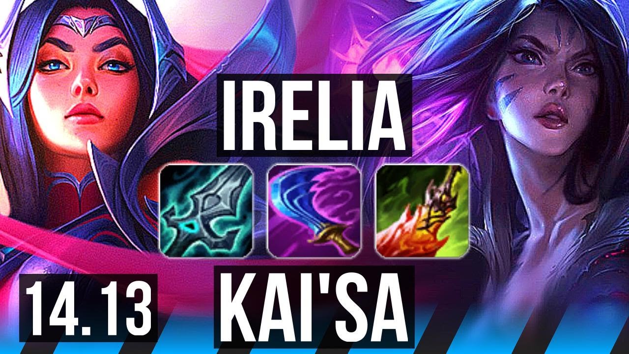 IRELIA vs KAI'SA (MID) | 6 solo kills, 500+ games | EUW Diamond | 14.13