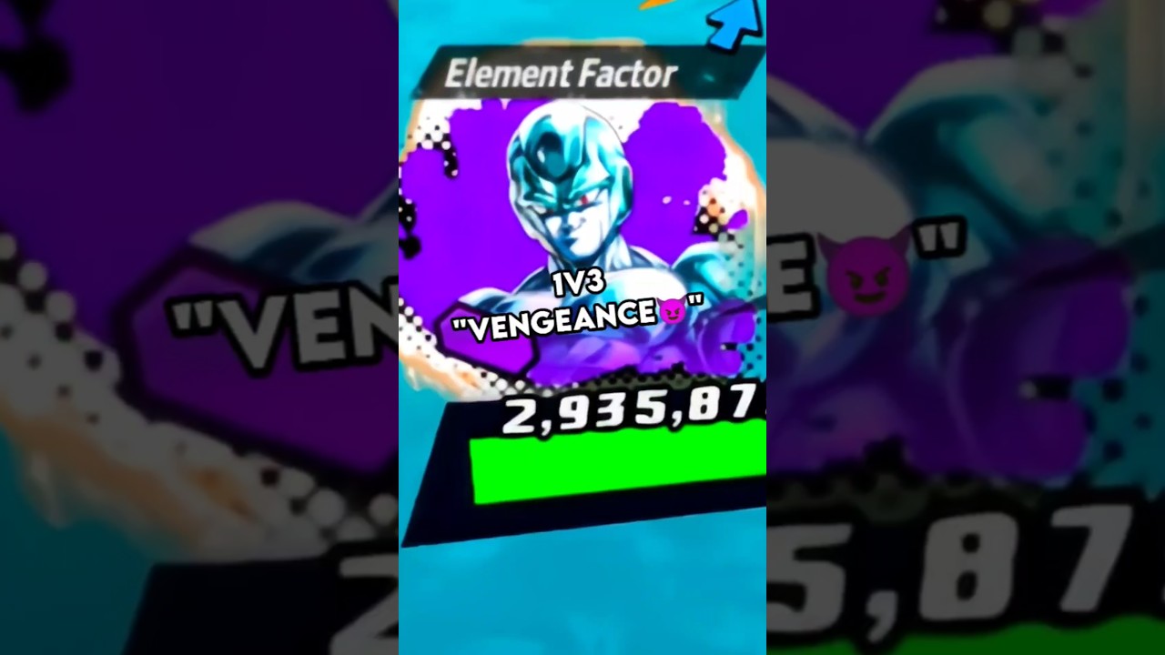 INSANE 1v3 Clutch With LF Metal Cooler🤯🔥! (Dragon Ball Legends) #dragonballlegends #dblegends#shorts