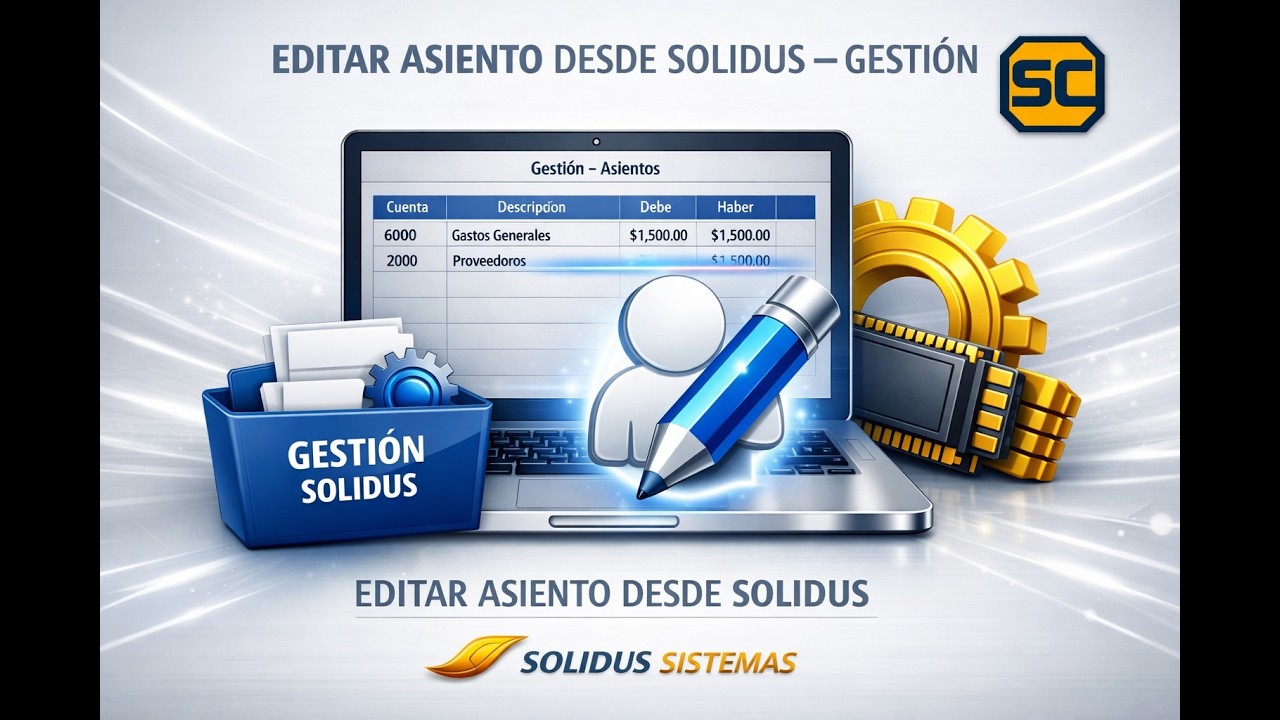 Editar asiento desde SOLIDUS Gestión