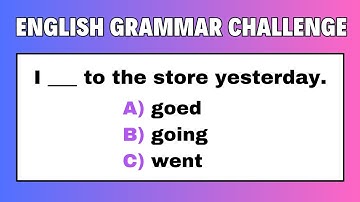 Can You Pass this Mixed Grammar Test? 🔥 Mixed English Grammar Quiz #challenge