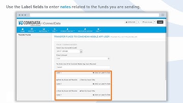 Send Funds to Comchek® Mobile Users