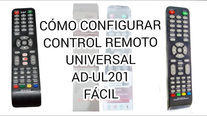 Cómo configurar el mando universal de la tele paso a paso