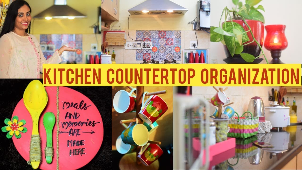 Indian Kitchen Countertop Organization2020/Tour /Tips to organise