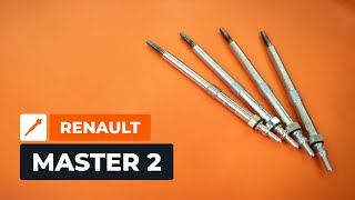 RENAULT MASTER Kvēlsvece maiņa: rokasgrāmata
