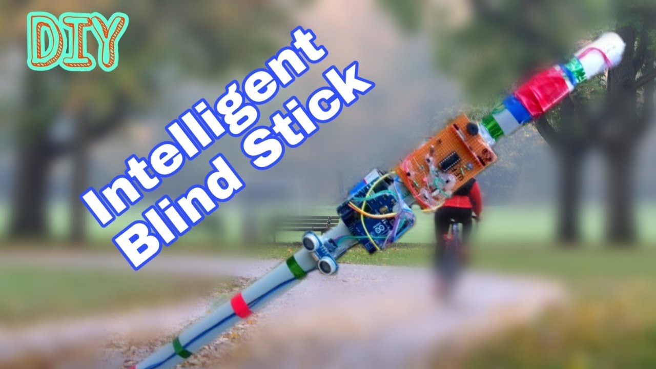 DIY | How to make intelligent blind stick for visually impaired person ...