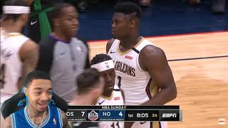 FlightReacts Zion Williamson FIRST double-double Celtics vs. Pelicans | 2019-20 Full NBA Highlights!