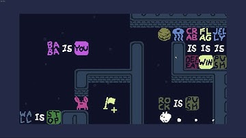 Baba is You 엑스트라 공략 : Level Lake Extra2 Sunken Temple