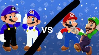 Fnf Cross Console Clash But Old Smg4 & Smg3 Vs Mario & Luigi